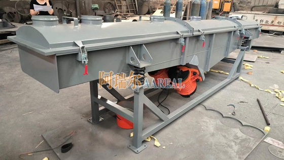 500*4000 mm koolstofstaal 2 dekken lineair trillend scherm