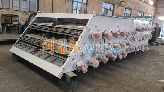 1~2 dekken 2000*5000mm Grote capaciteit Hoogfrequentie scherm trillende zeef screening machines voor NPK chemische meststof met hoge snelheid trilling 3000~3600 RPM