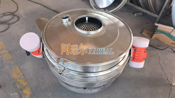 Hoogwaardig 400 mm~1500 mm roestvrij staal 304 laag profiel door de scheider Inline vibratie scherm voor Lithiumbatterie materiaal bekleed met Tefloncarbide