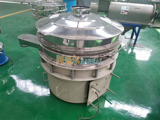 Roestvrij staal hoog efficiënt groot vermogen 1800 RPM Rotary Vibrating Sieve voor metaalpoeder