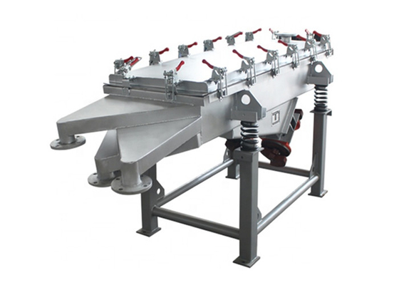 Chemische industrie Lineaire trillingsscherm Dubbele horizontale trillingsmotoren