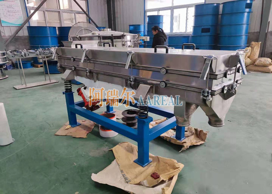 1200*2000mm Multi-deck lineaire Vibro-siefmachine van roestvrij staal voor specerijen en kruiden