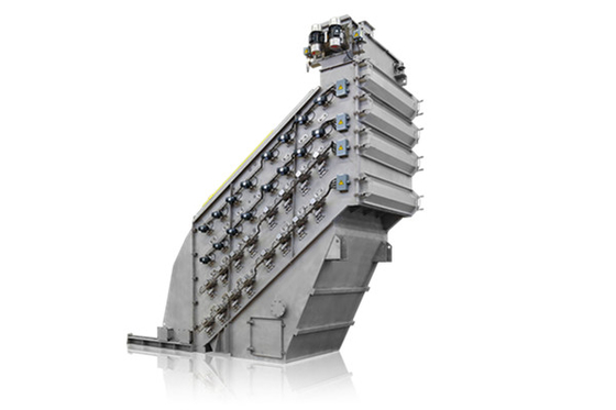 2400*6000mm 3 Deck High Frequency Screen Vibratory Sieve Voor Marmer Calciumcarbonaat Deeltjes Precise Separatie aangedreven door onevenwichtige motoren